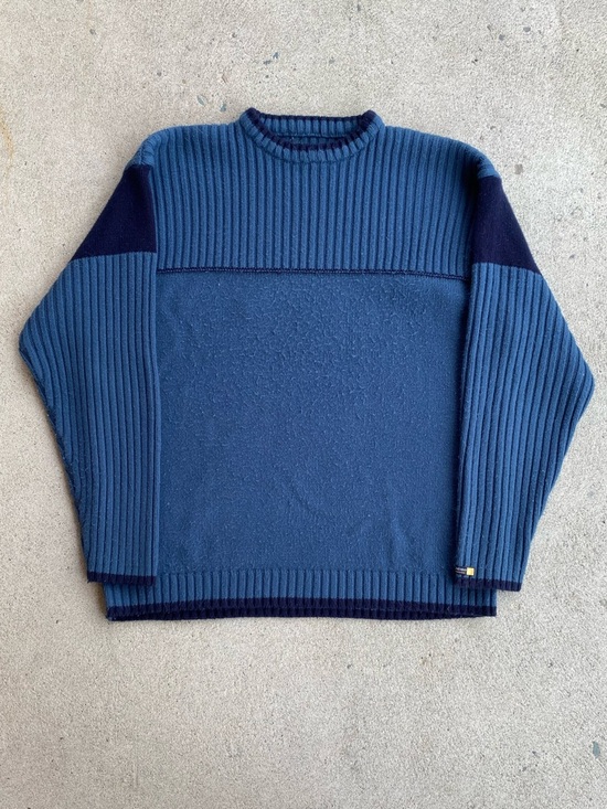 Point Zero Other - 00s Vintage Blue Point Zero Striped Sweater